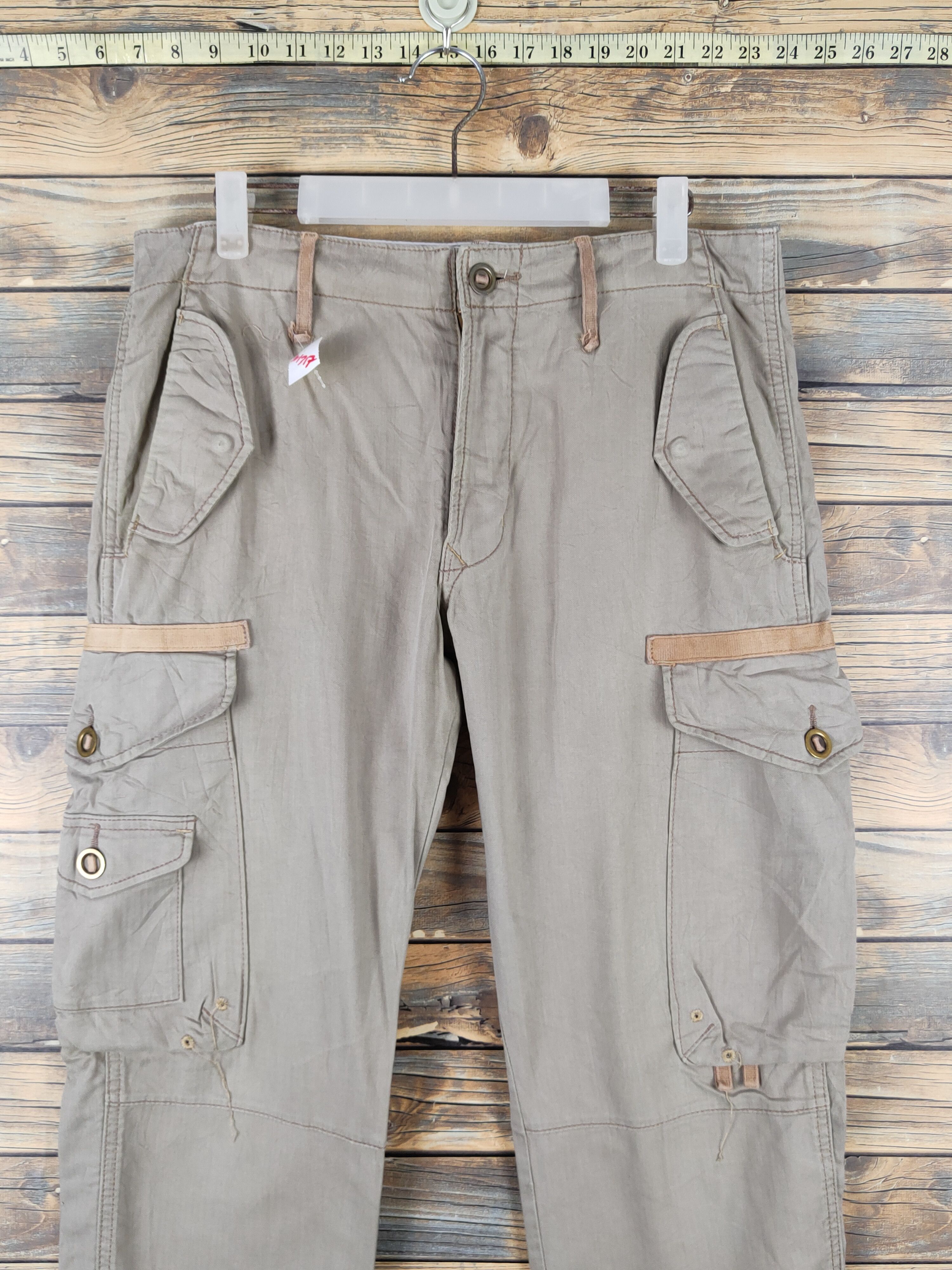 Edwin Edwin Beige Multipocket Tactical Cargo Pants #W1317 Size US 31 - 2 Thumbnail