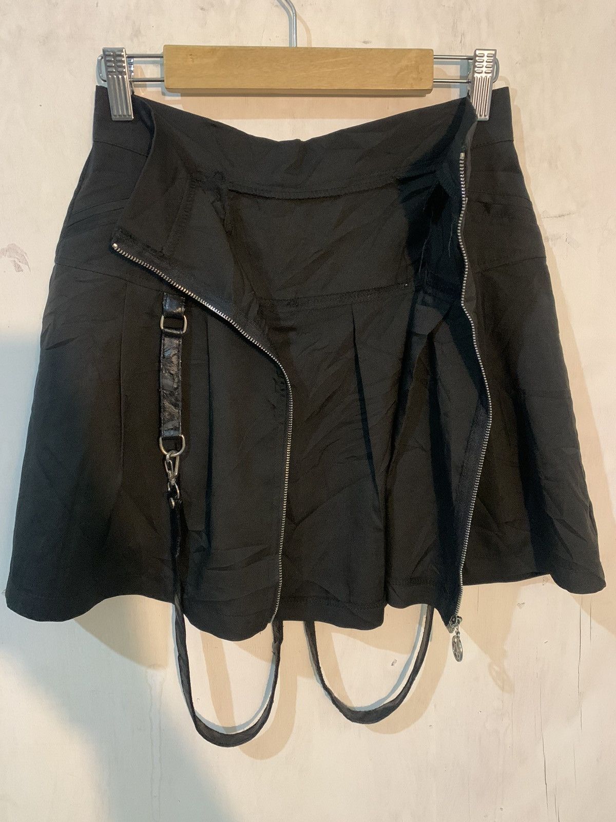 Hysteric Glamour × If Six Was Nine × KMRii Gothic style strappy mini skirt Size 26" / US 2 / IT 38 - 3 Thumbnail