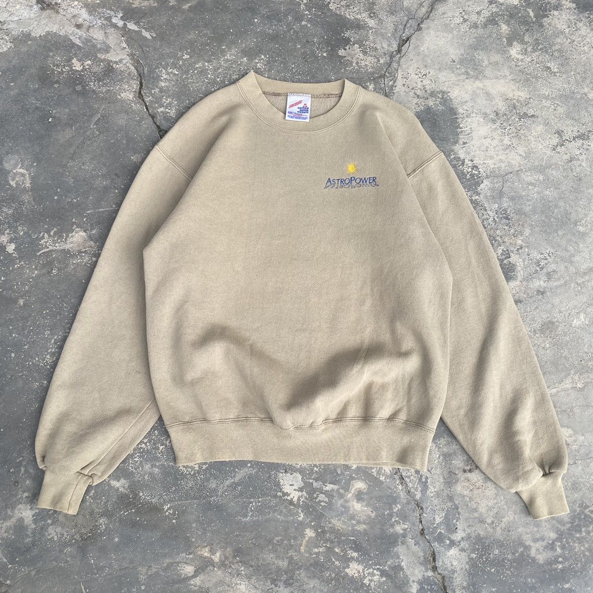 Vintage 90s Astro Power brown sweatshirt SC009 Size US M / EU 48-50 / 2 - 1 Thumbnail