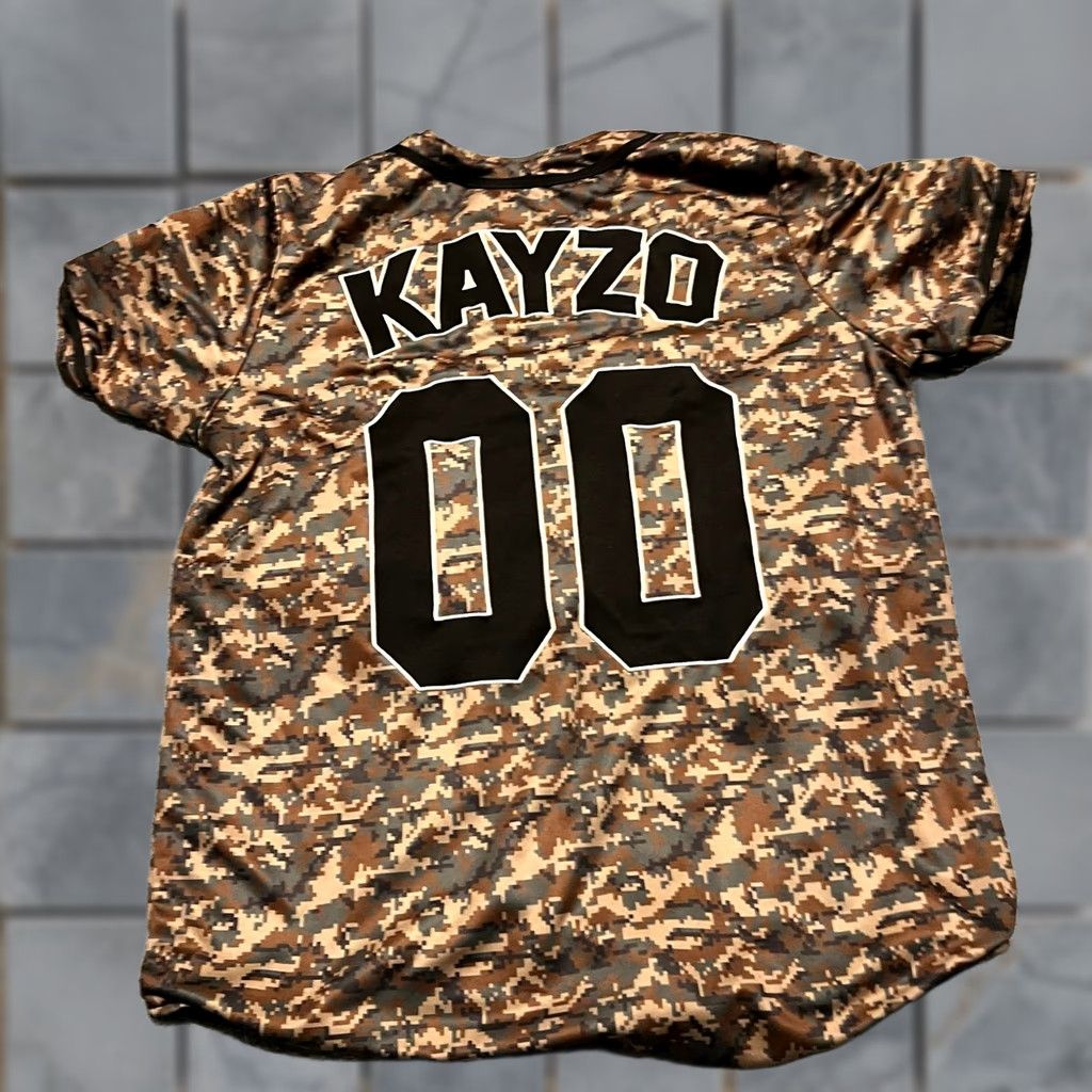 Vintage Kayzo Unleashed Jersey Mens Medium 00 Camo Reversible Button Shirt Y2K Size US M / EU 48-50 / 2 - 1 Thumbnail