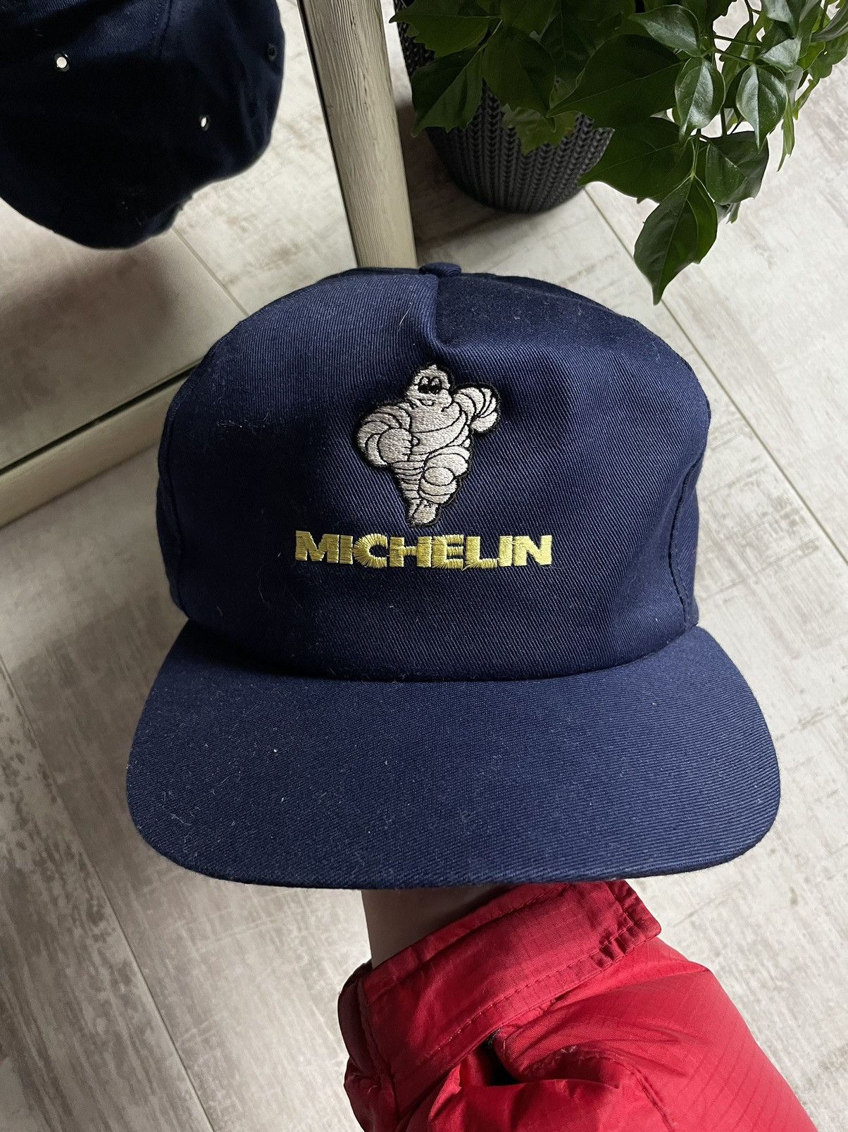 Japanese Brand × Vintage Michelin 90’s RARE Hat Cap Racing Vintage Y2K Blue Size ONE SIZE - 2 Thumbnail