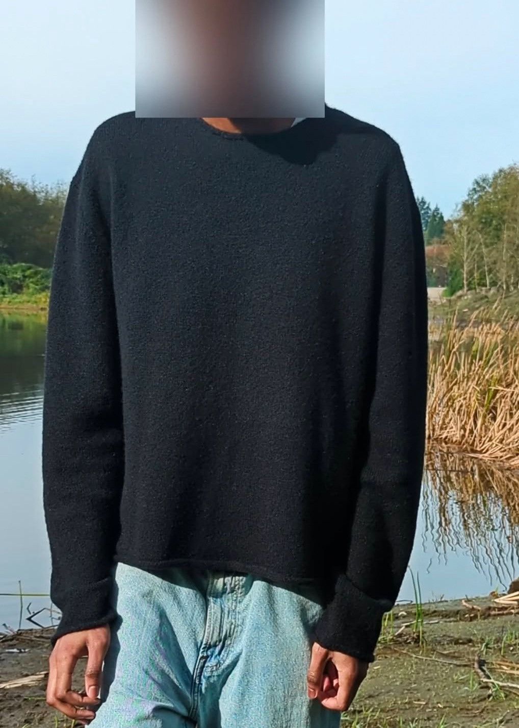 Other Prolixo Mohair Knit Sweater in Jet Black Size US S / EU 44-46 / 1 - 1 Thumbnail