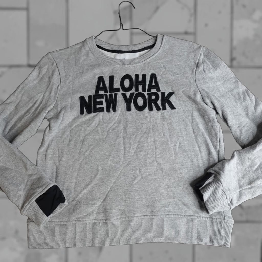 Vintage Aiko Womens Sweatshirt Small Gray Aloha New York Made in USA Size S / US 4 / IT 40 - 1 Thumbnail