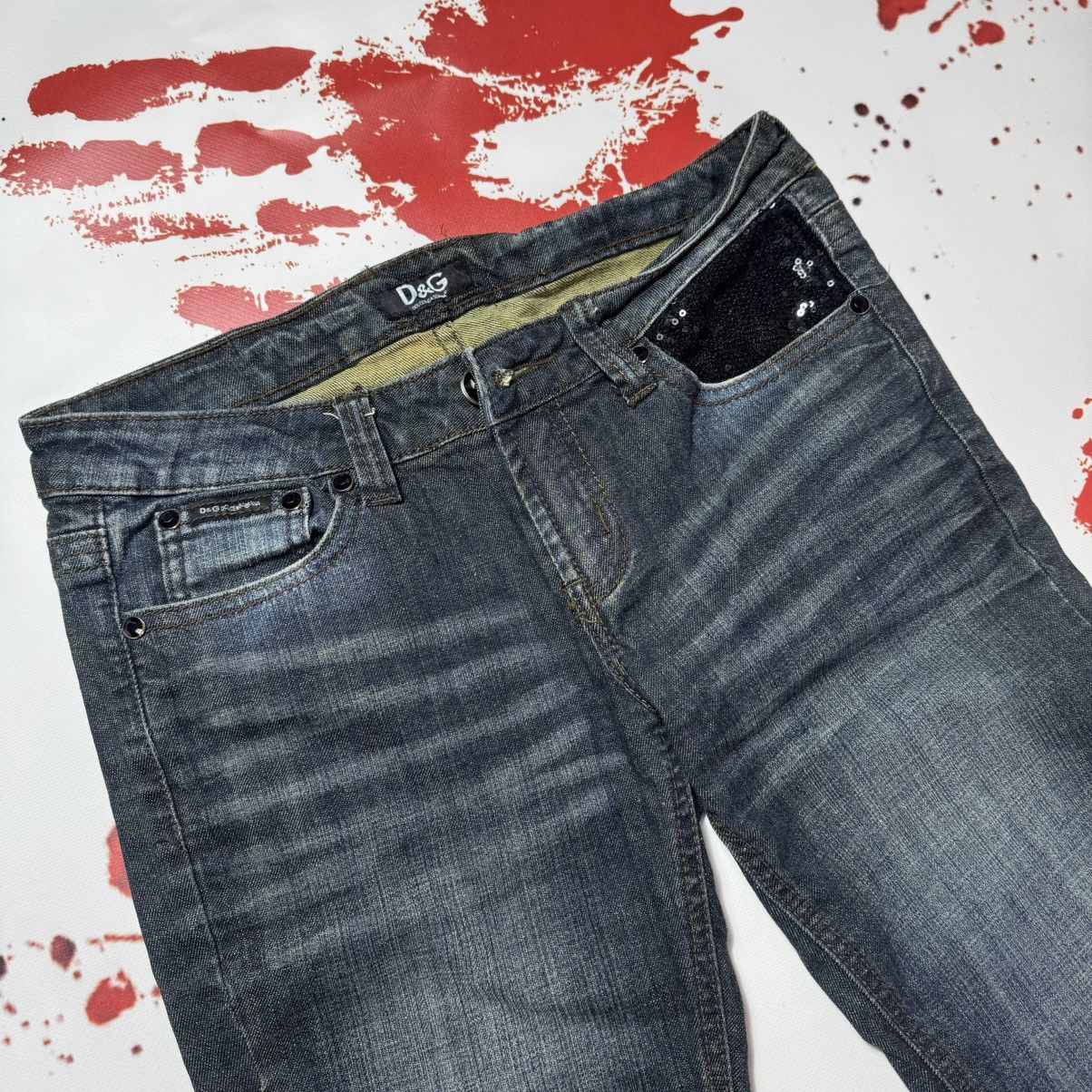 Dolce & Gabbana vintage 90s dolce gabbana woman big logo flared jeans Size 29" - 6 Thumbnail