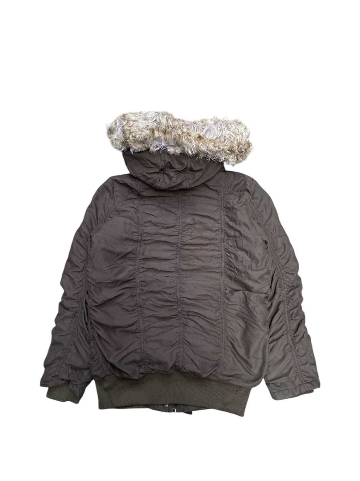 Hysteric Glamour × If Six Was Nine × Le Grande Bleu (L.G.B.) Japanese Rote Rose Faux Fur Wrinkle Jacket Size US M / EU 48-50 / 2 - 2 Thumbnail