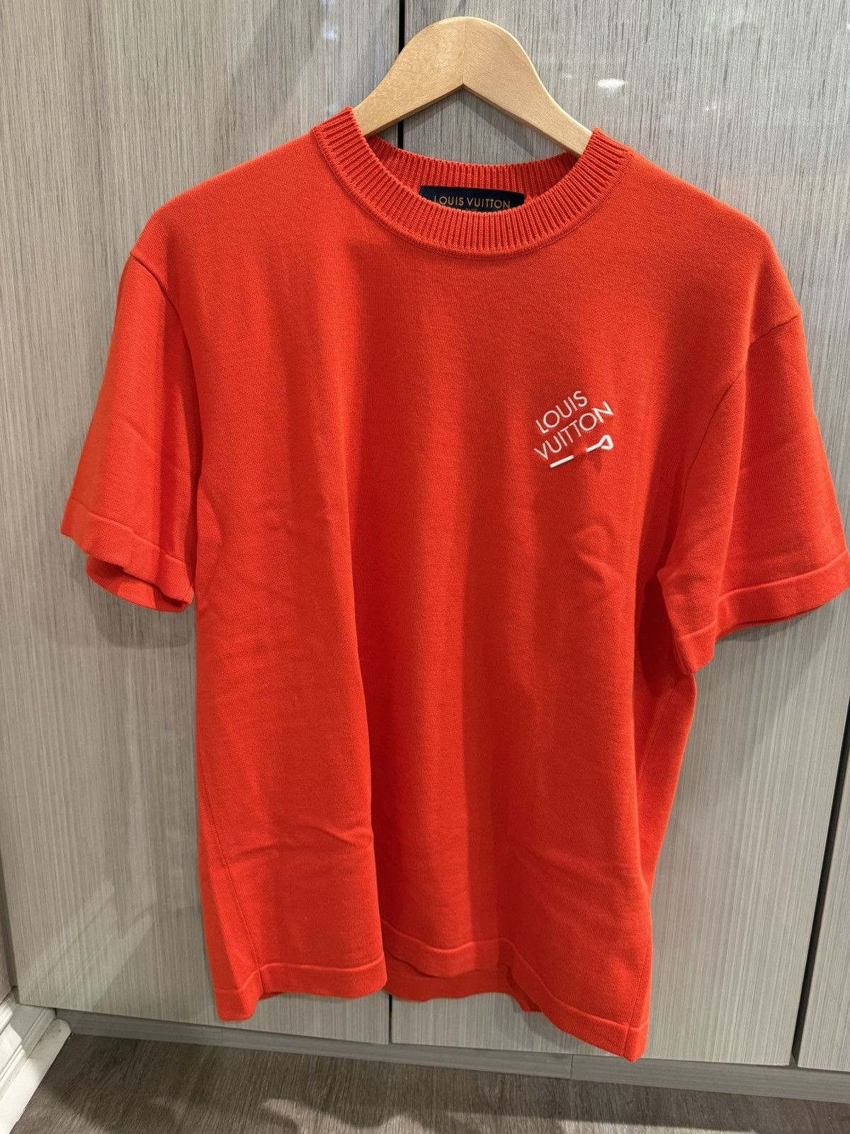 【Louis Vuitton】knit logo T-shirt with exposed【ランク:A】 Knitted Cotton T-Shirt - Ready-to-Wear | LOUIS VUITTON