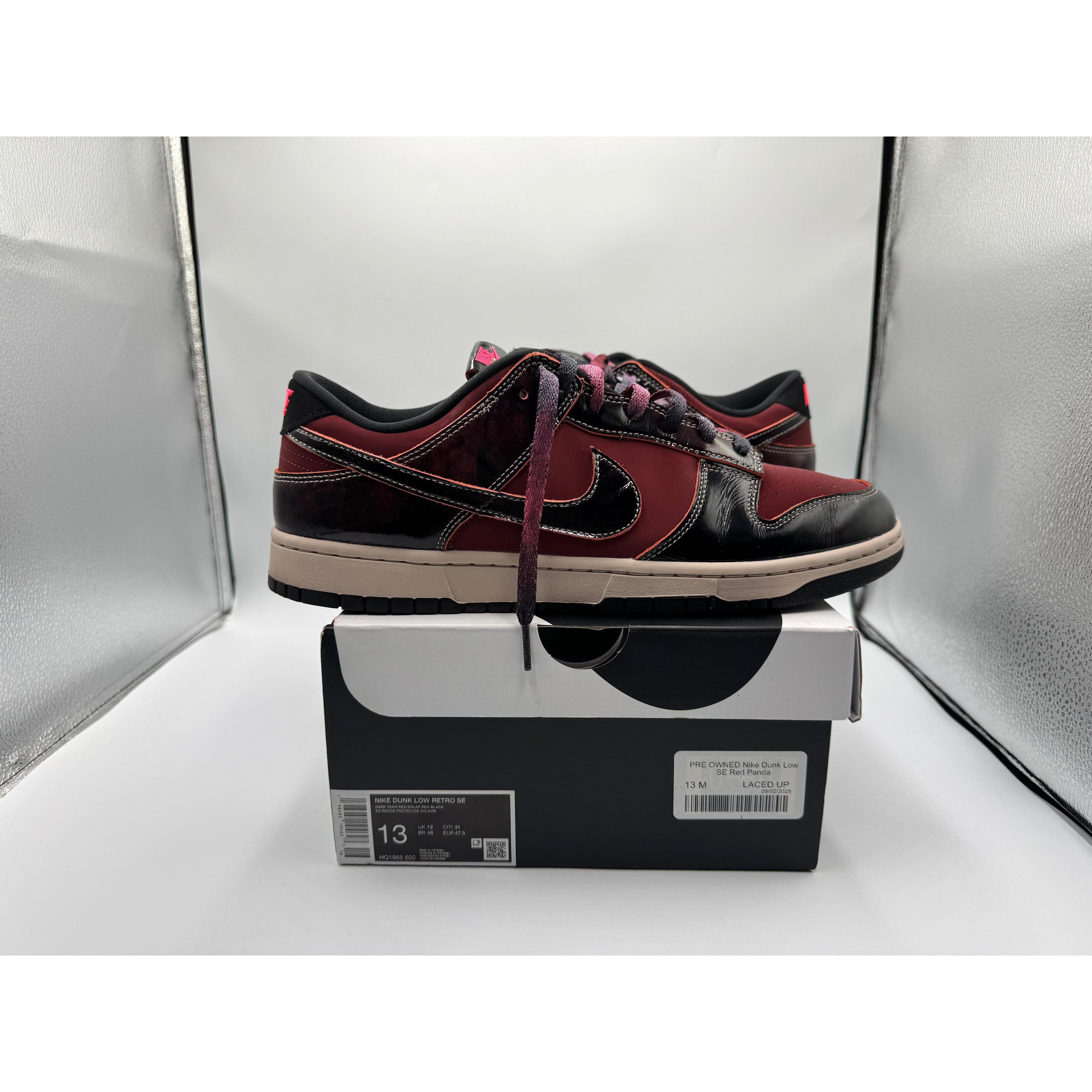 Nike PRE OWNED Dunk Low SE Red Panda Size US 13 / EU 46 - 1 Thumbnail