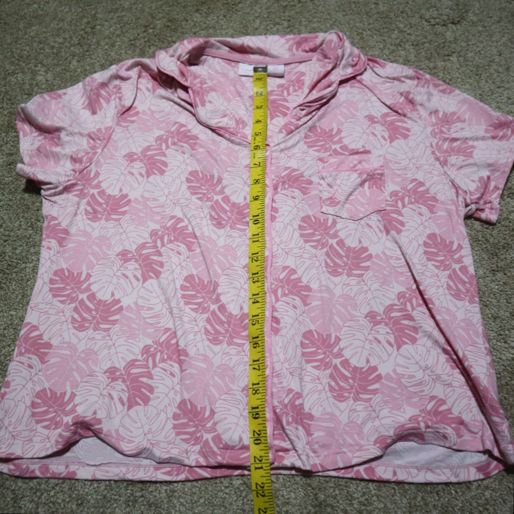 Tommy Bahama Tommy Bahama Shirt Women's Pajama Top XL Pink Floral Button Sleepwear Multicolor Polyester 90s? Size XL / US 12-14 / IT 48-50 - 5 Thumbnail