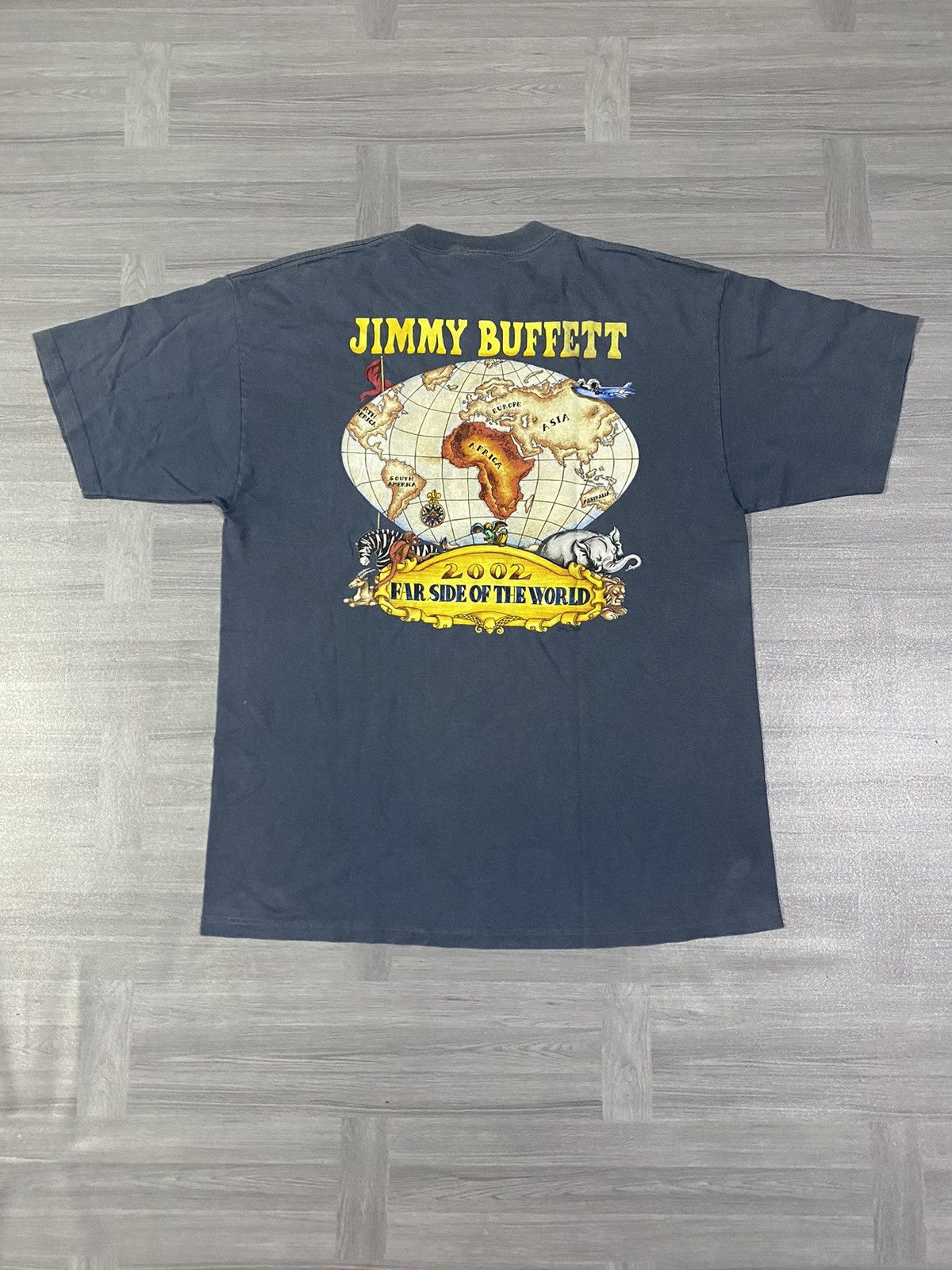 Band Tees Vintage Jimmy Buffet American singer Far Side world t-shirt Size US XL / EU 56 / 4 - 1 Thumbnail