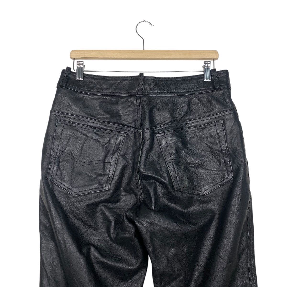 Genuine Leather × Japanese Brand × Leather Unbranded leather pant Size US 32 / EU 48 - 8 Thumbnail