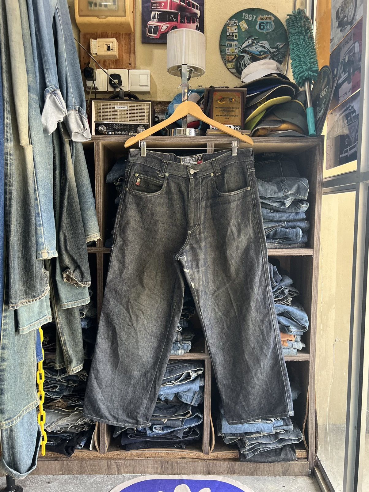 Other 🔥Made in Italy Psycho Cowboy Distressed Baggy Denim Size US 34 / EU 50 - 1 Thumbnail