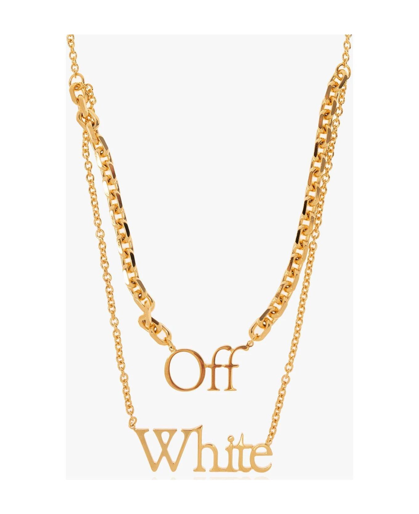 Off-White o1y1225 Size : OS / Logo Necklace in Gold Size ONE SIZE - 2 Thumbnail