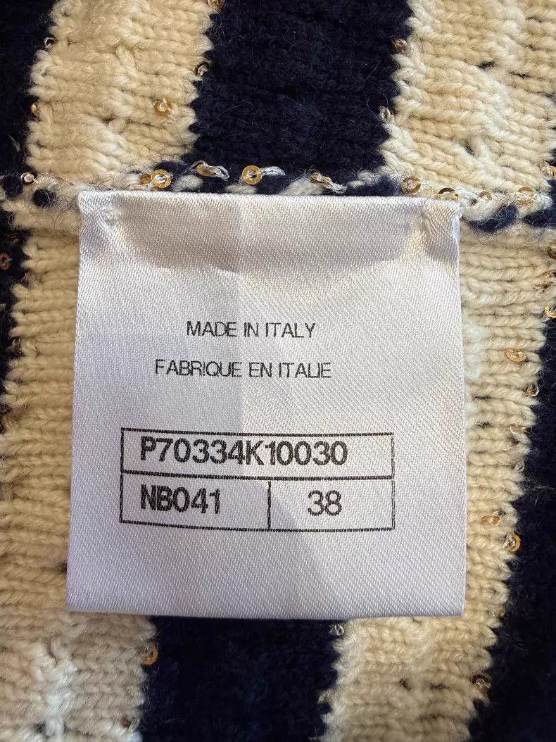 Chanel Chanel Striped knitted jacket Size XS / US 0-2 / IT 36-38 - 6 Thumbnail