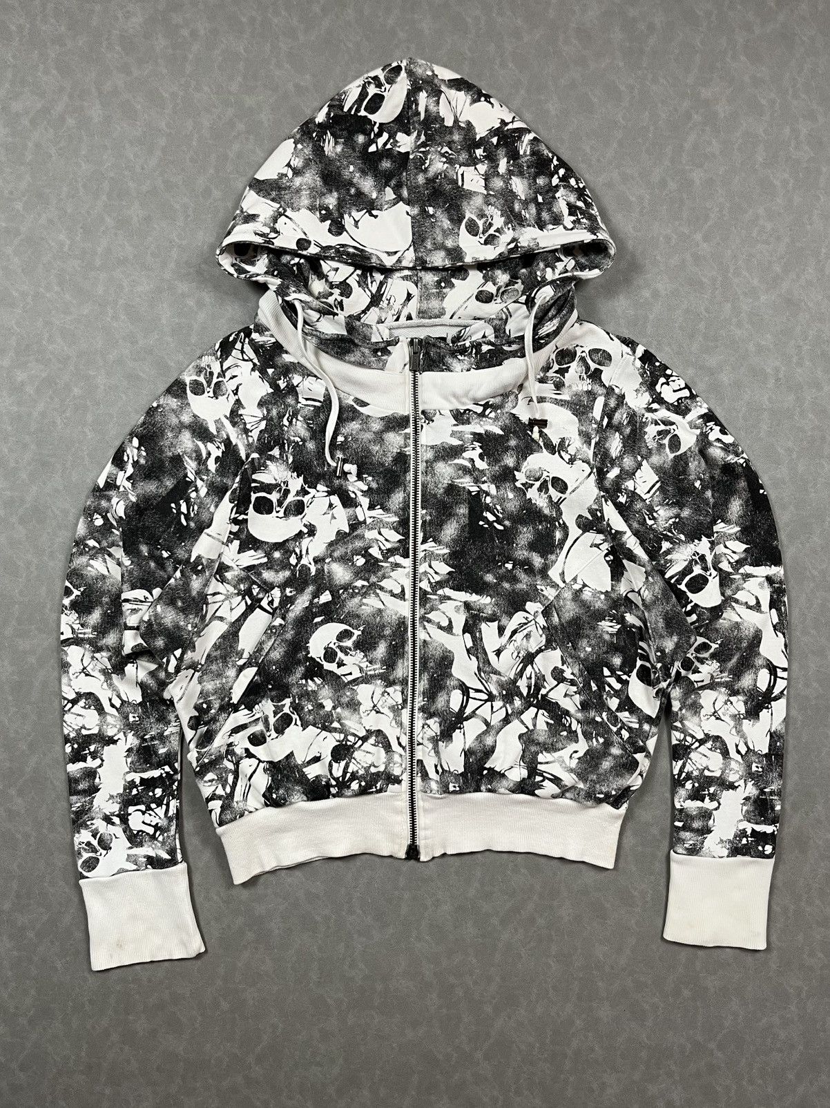 Japanese Brand Heaven and earth skull zip hoodie Size US M / EU 48-50 / 2 - 1 Thumbnail