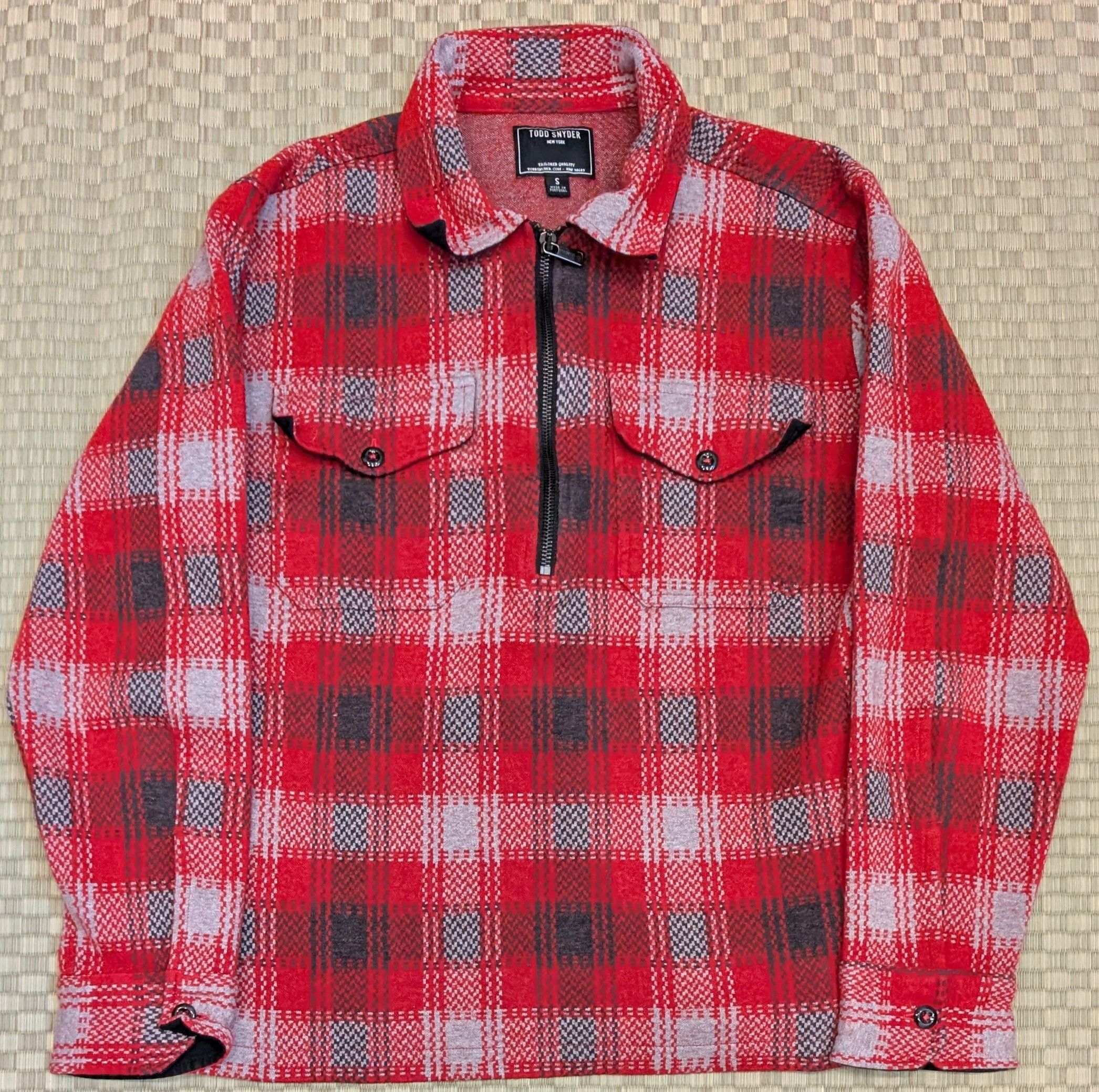 Todd Snyder Todd Snyder Palaid 1/4 Zip Flannel Shirt Made in Portugal Size US S / EU 44-46 / 1 - 1 Thumbnail