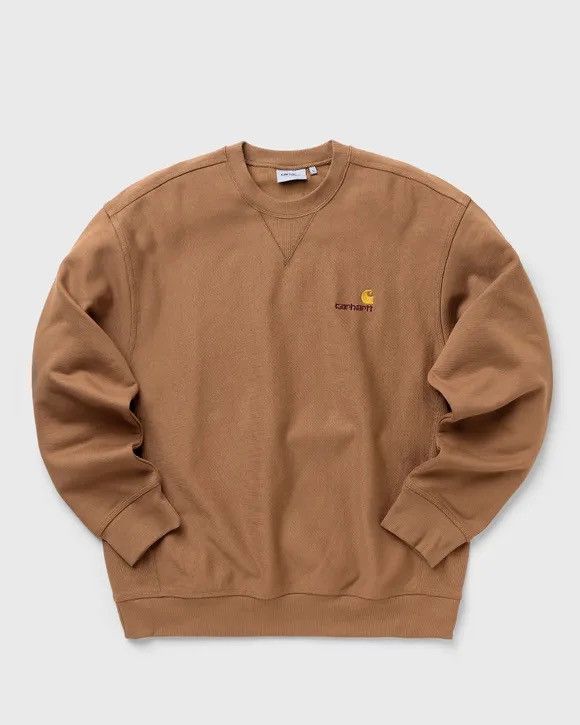 Carhartt Wip Carhartt WIP American Script Crewneck Sweatshirt - Brown Size US M / EU 48-50 / 2 - 1 Thumbnail