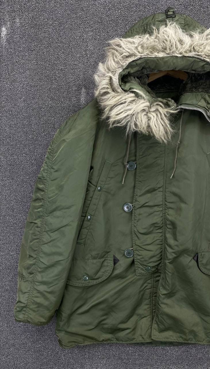 Alpha Industries Vintage 90s Alpha Industries N 3B Made in USA winter jacket Size US M / EU 48-50 / 2 - 3 Thumbnail