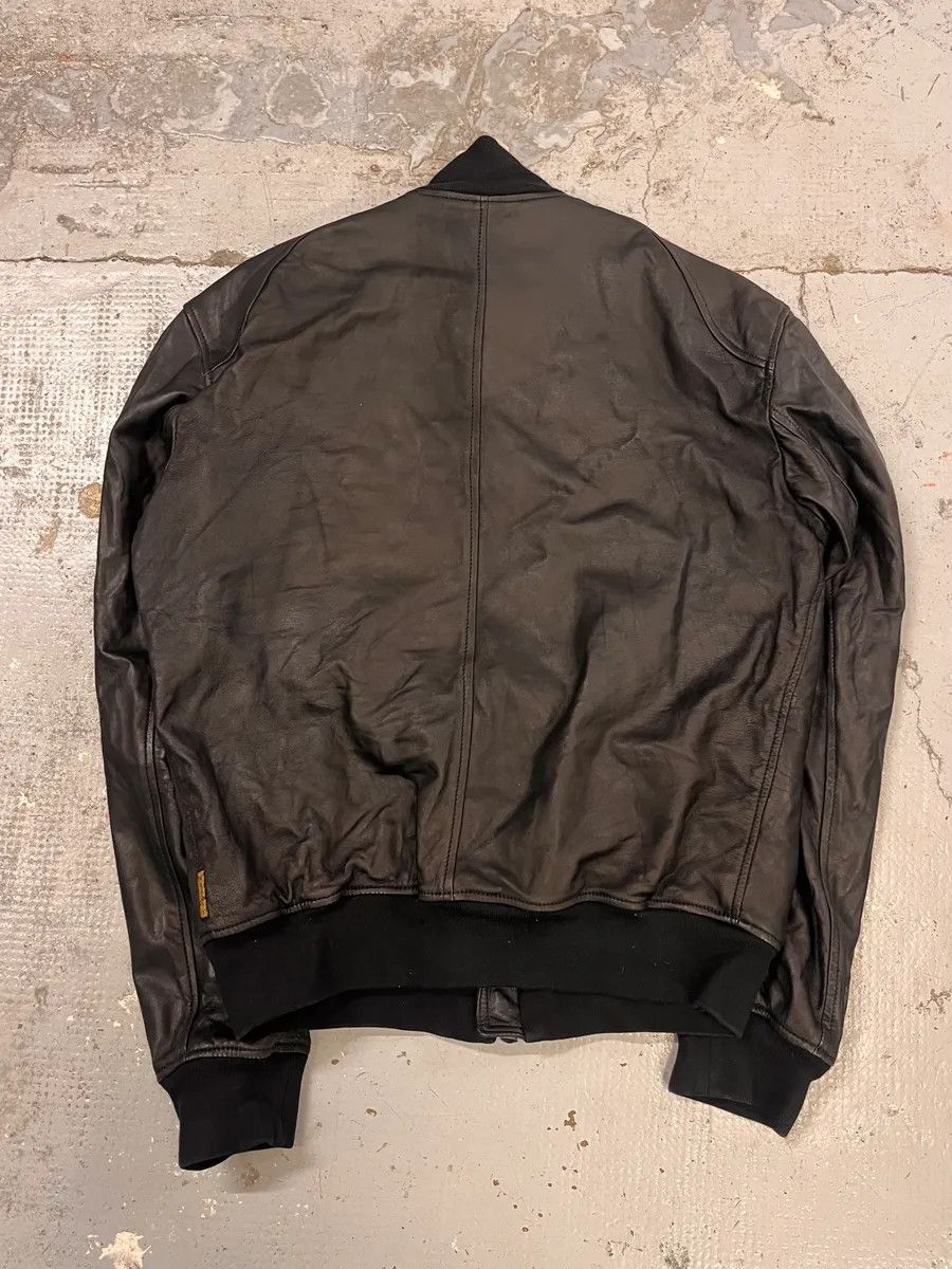 Armani 2010s Armani Black Utility Biker Leather Jacket Size US M / EU 48-50 / 2 - 8 Thumbnail