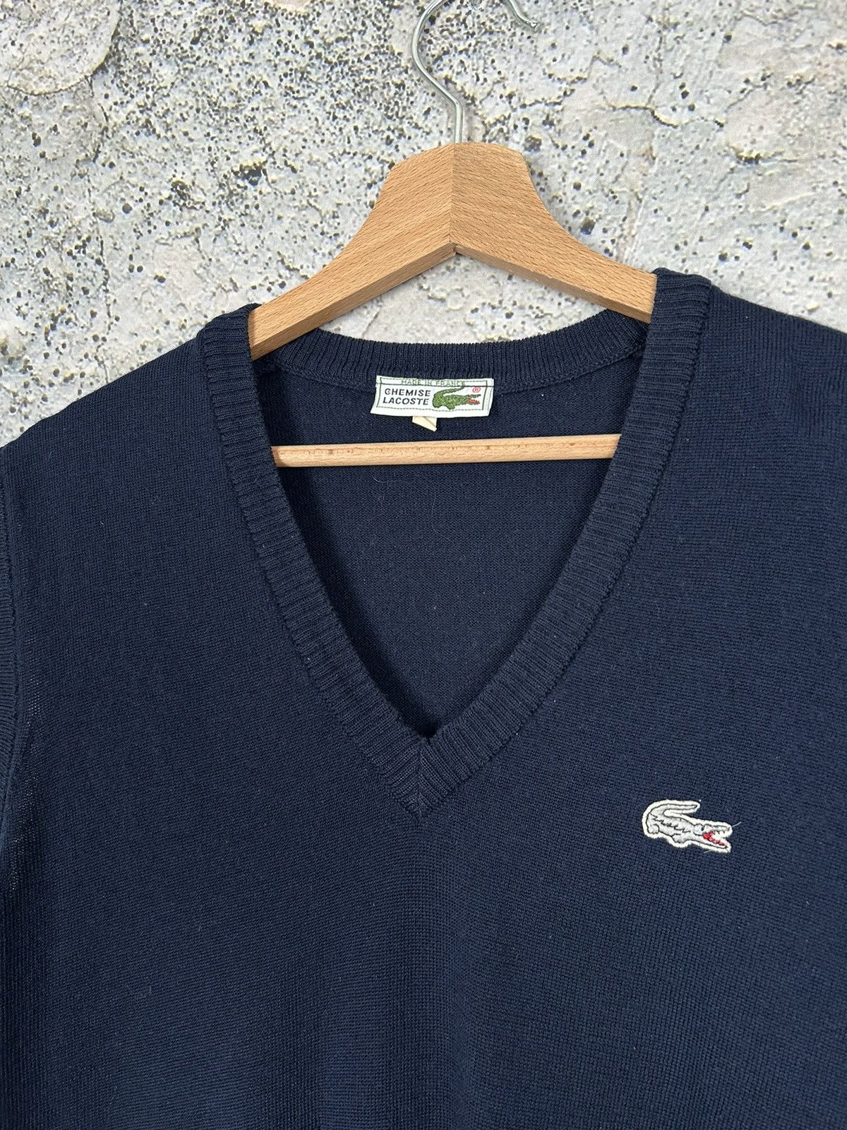 Lacoste Vintage Lacoste 90s Wool Vest Made in France Rare Size US M / EU 48-50 / 2 - 3 Thumbnail
