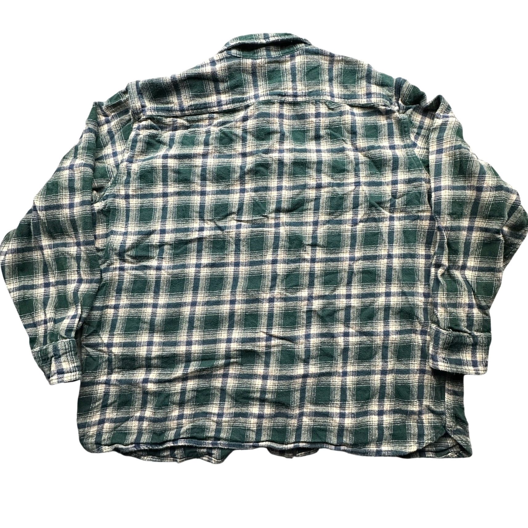 Levi's VINTAGE Levi's Flannel Green Plaid Button Shirt Mens XL Relaxed Fit Long Sleeve Pockets Size US XL / EU 56 / 4 - 2 Thumbnail