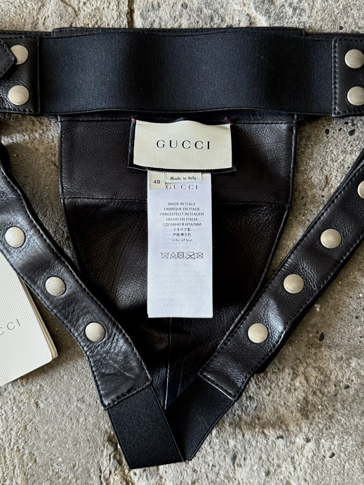 Gucci Gucci - Alessandro Michele - SS19 - Calf skin - Jockstrap Size ONE SIZE - 20 Thumbnail