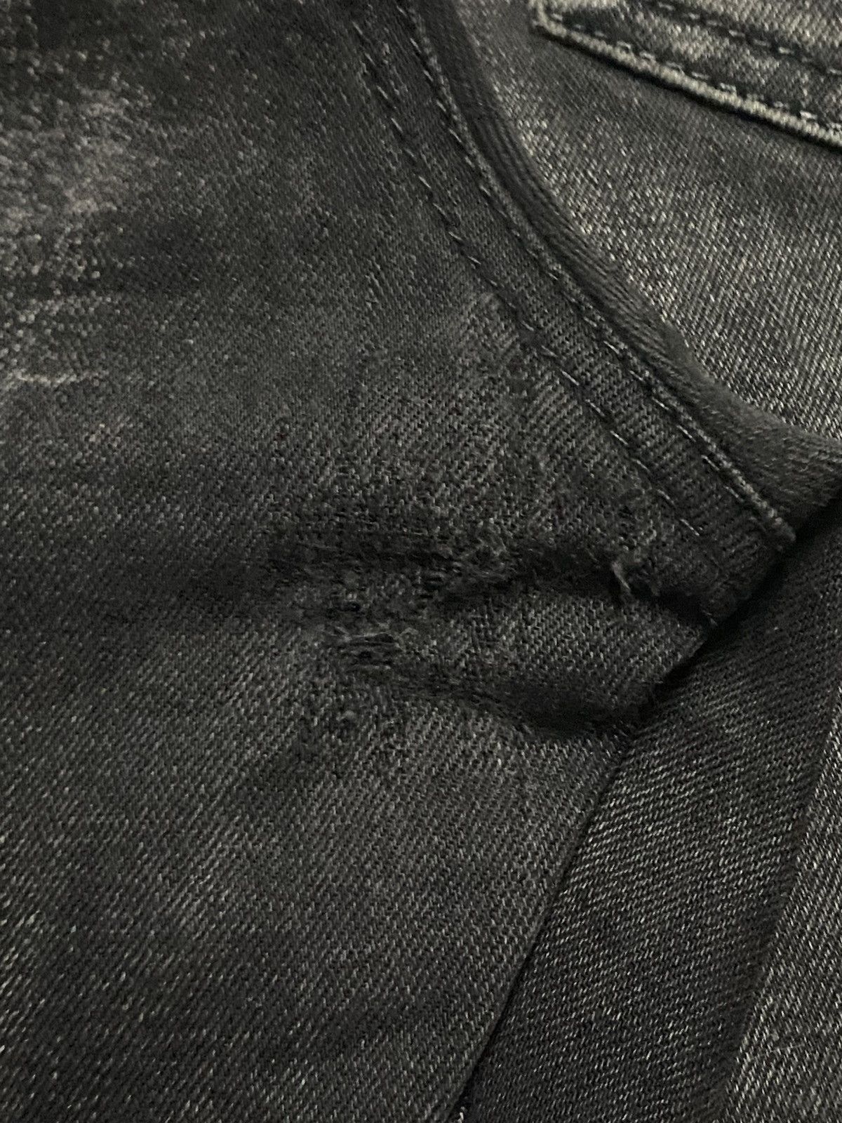 American Eagle Outfitters Vintage American Eagle Outfitter Black Denim Tears Slim Jean Size US 36 / EU 52 - 13 Thumbnail