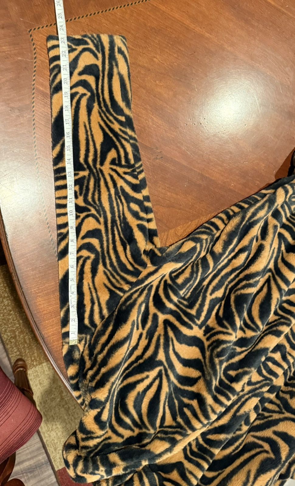 Johnny Was Johnny Was Workshop Faux Fur & Silk Robe Size M / US 6-8 / IT 42-44 - 8 Thumbnail
