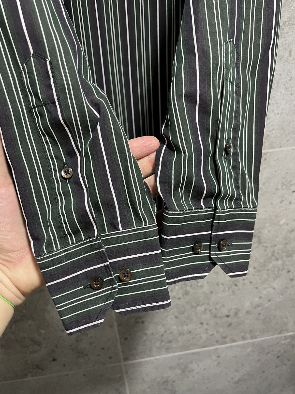 Etro × Vintage Etro Shirt Black Striped Men Size 43 Size US M / EU 48-50 / 2 - 7 Thumbnail