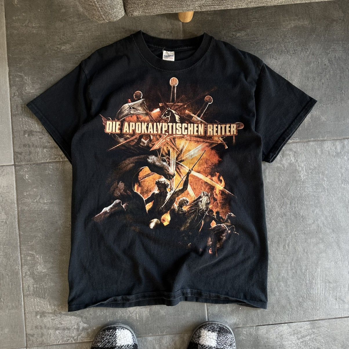 Band Tees × Japanese Brand Vintage Japan Brand Die Apokalyptischen Reiter T-shirts Band Size US M / EU 48-50 / 2 - 1 Thumbnail