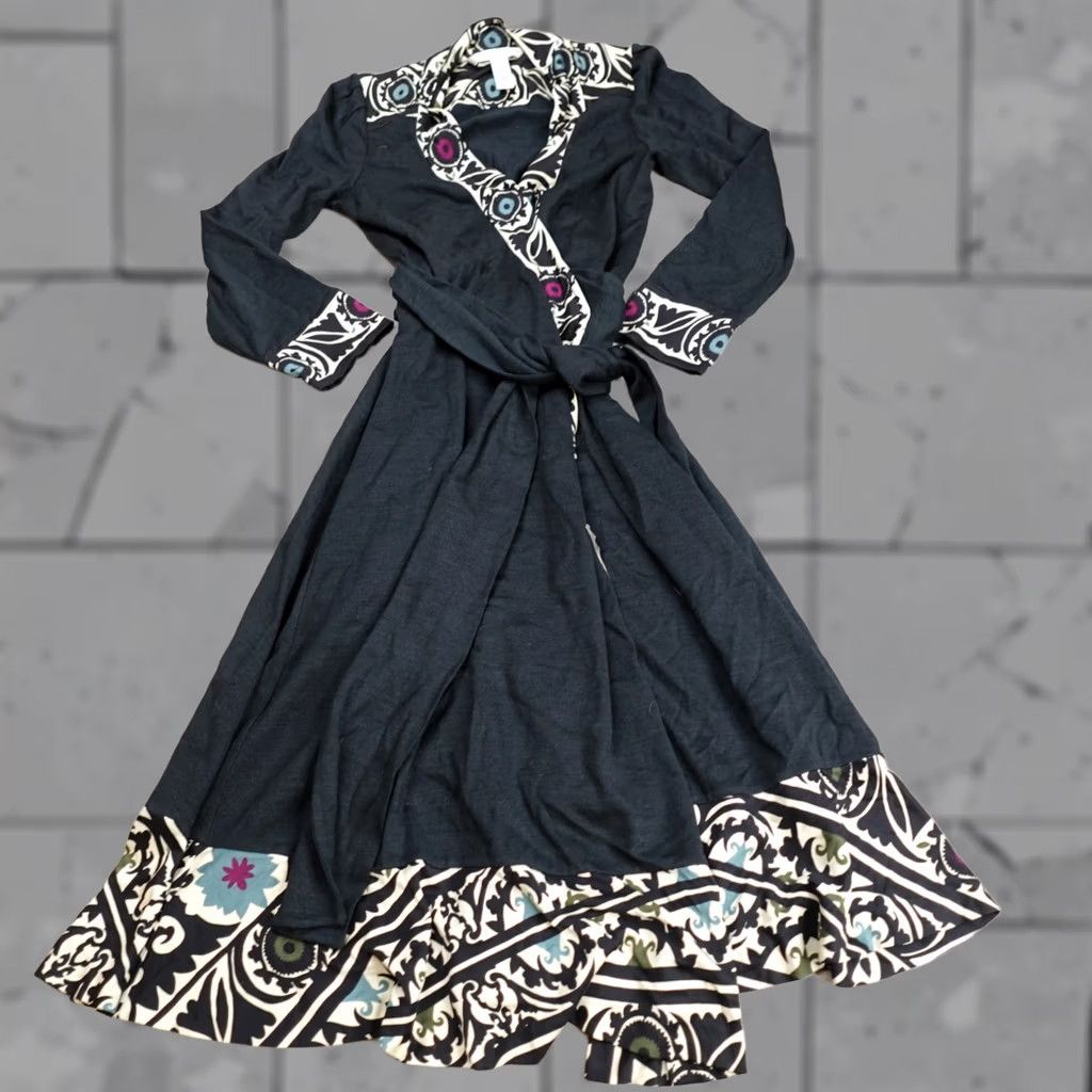diane von furstenberg black silk dress Astrid Wrap Dress