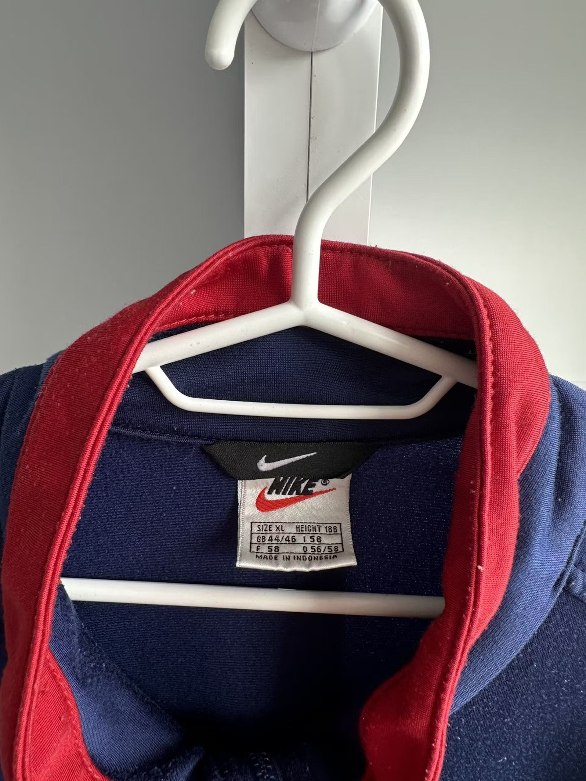 Nike × Vintage Vintage Nike Premier Navy Track Jacket Size US XL / EU 56 / 4 - 8 Thumbnail