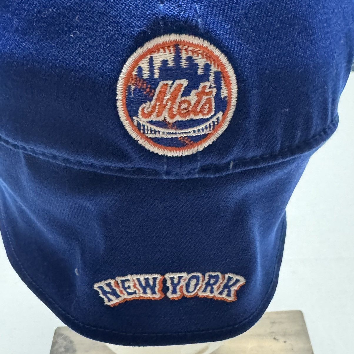 New Era RARE New Era NY Mets Fitted Hat W/ Flip Down Protector S/M Size ONE SIZE - 6 Thumbnail