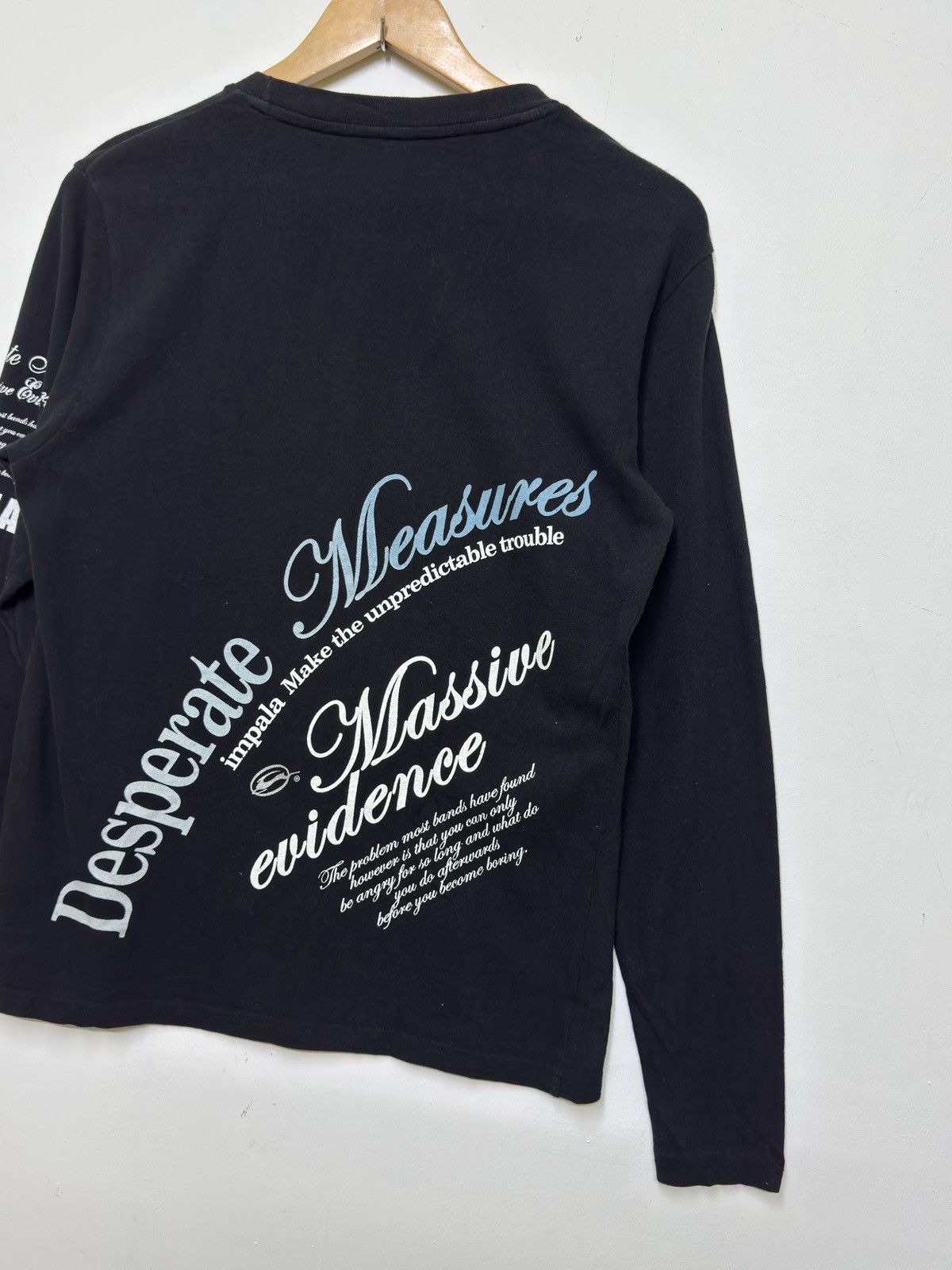If Six Was Nine Y2K Impala Gothic Desperate Measures Poem Graphic Long Tee Size US XS / EU 42 / 0 - 7 Thumbnail