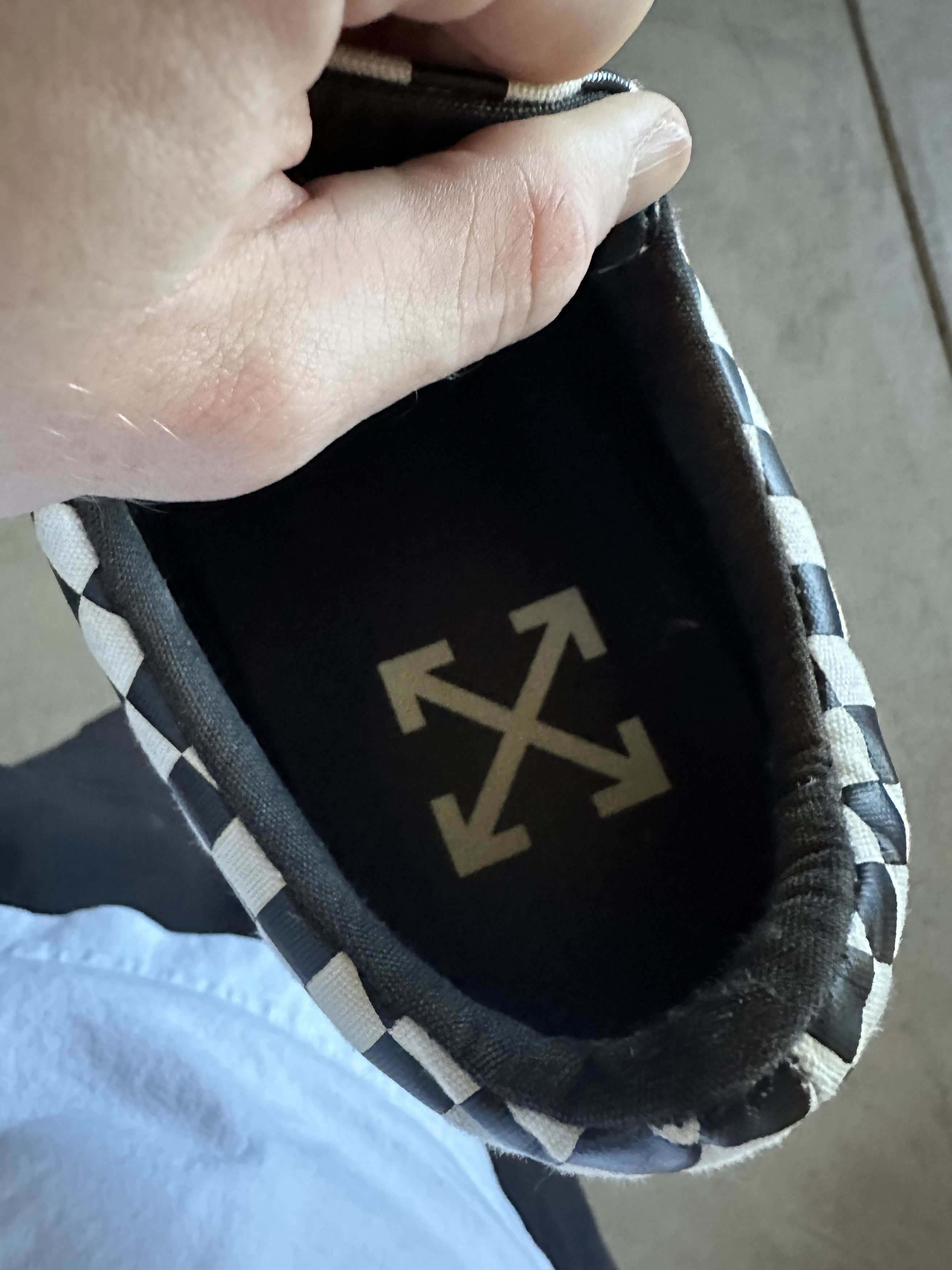 Off-White Checkerboard Vulc Sneaker Size US 11.5 / EU 44-45 - 7 Thumbnail