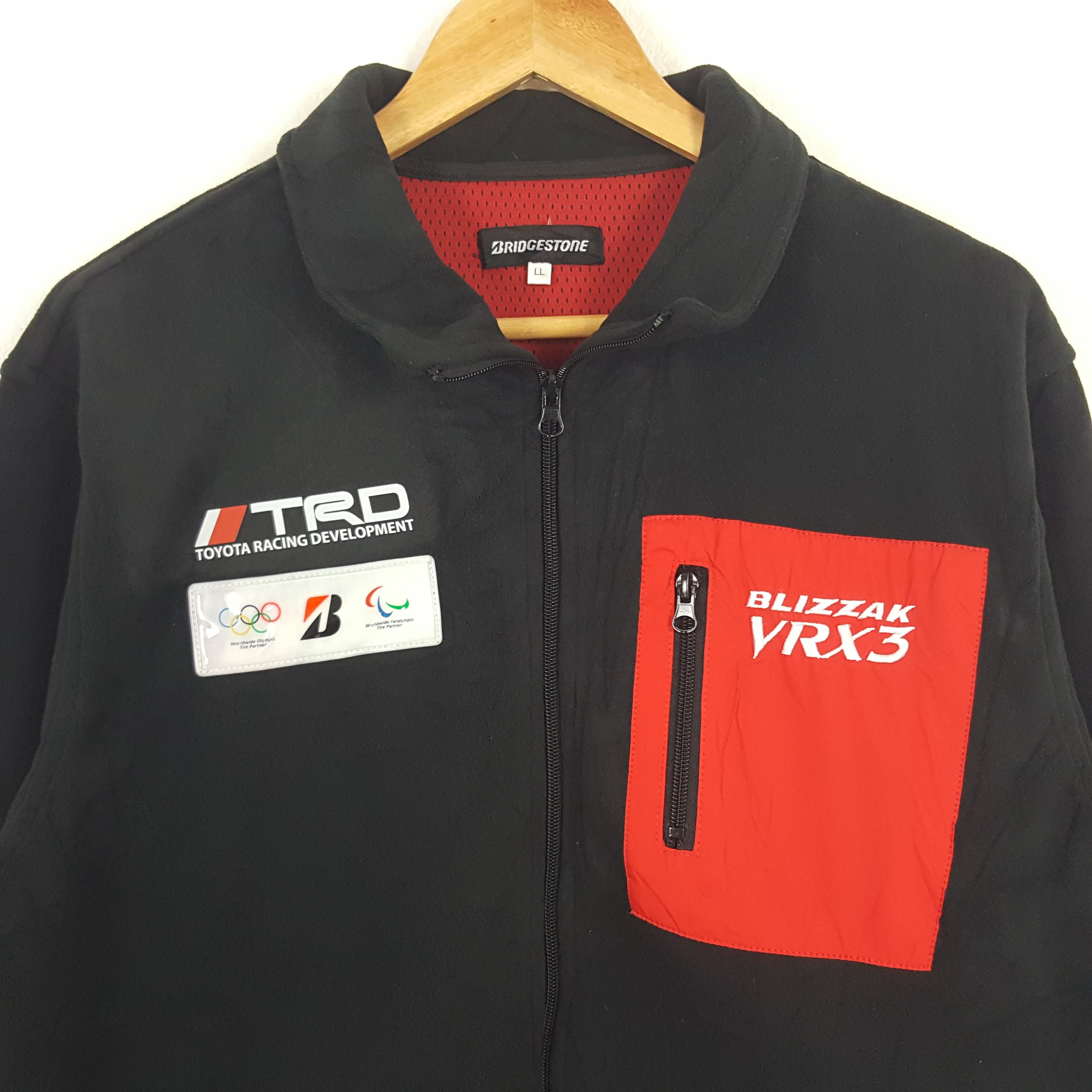 Japanese Brand × Vintage Vintage Bridgestone X TRD Toyota Racing Custom Fleece Jacket Size US M / EU 48-50 / 2 - 4 Thumbnail