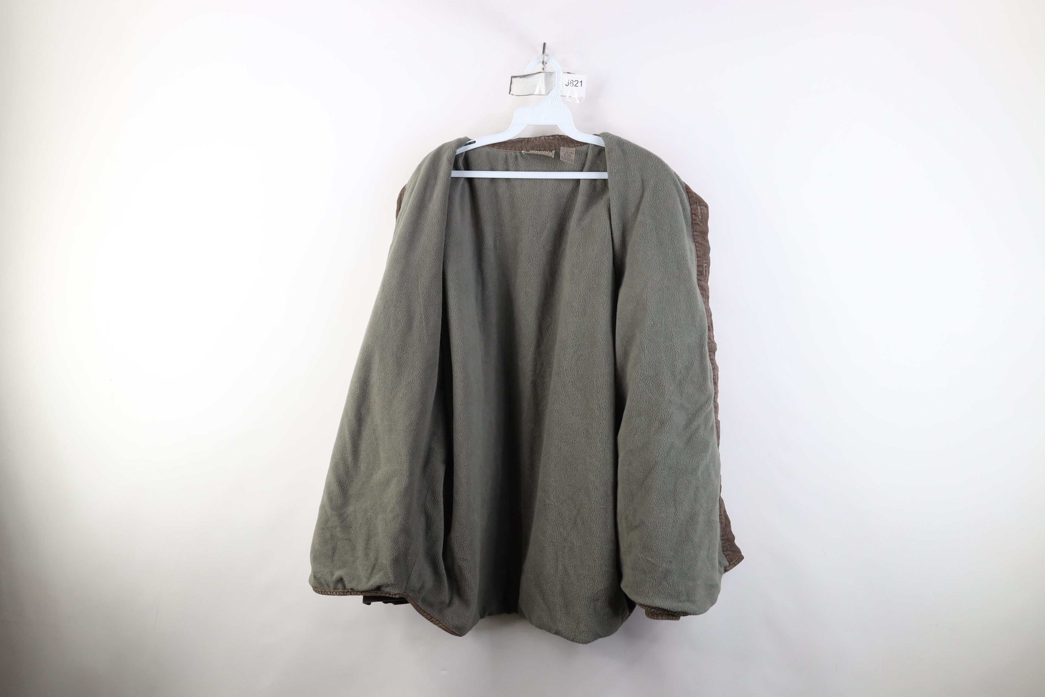 Vintage Vintage 90s Streetwear Lined Corduroy Shirt Jacket Jac Shirt Size US XL / EU 56 / 4 - 9 Thumbnail