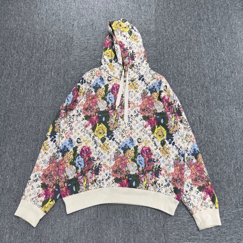 Louis Vuitton Louis Vuitton Full-print floral print knit hooded sweatshi Size US XXL / EU 58 / 5 - 1 Thumbnail