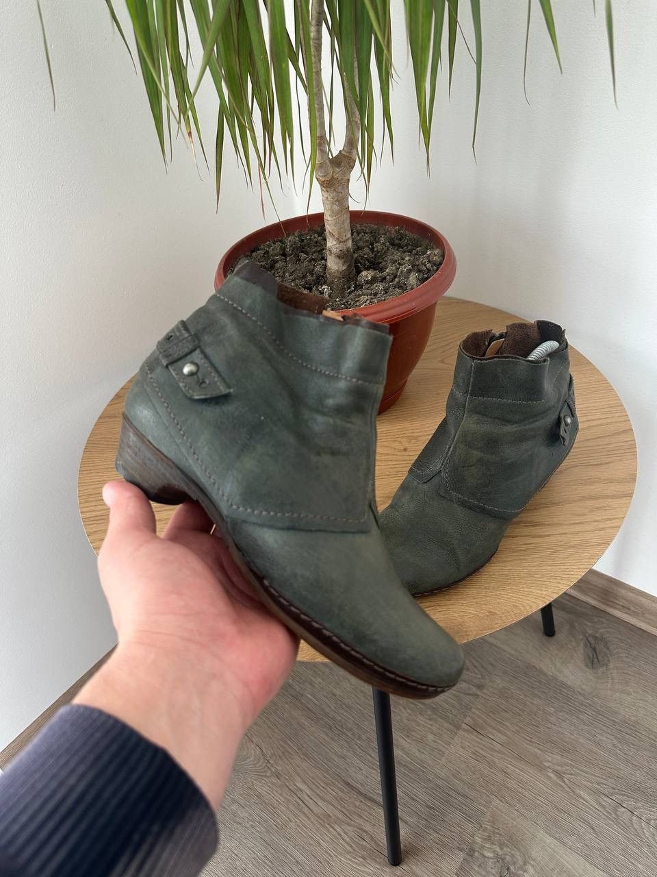 A.S.98 × Japanese Brand × Vintage Vintage A.S.98 Airstep Japanese Leather Green Zip Shoes Size US 6 / IT 36 - 6 Thumbnail