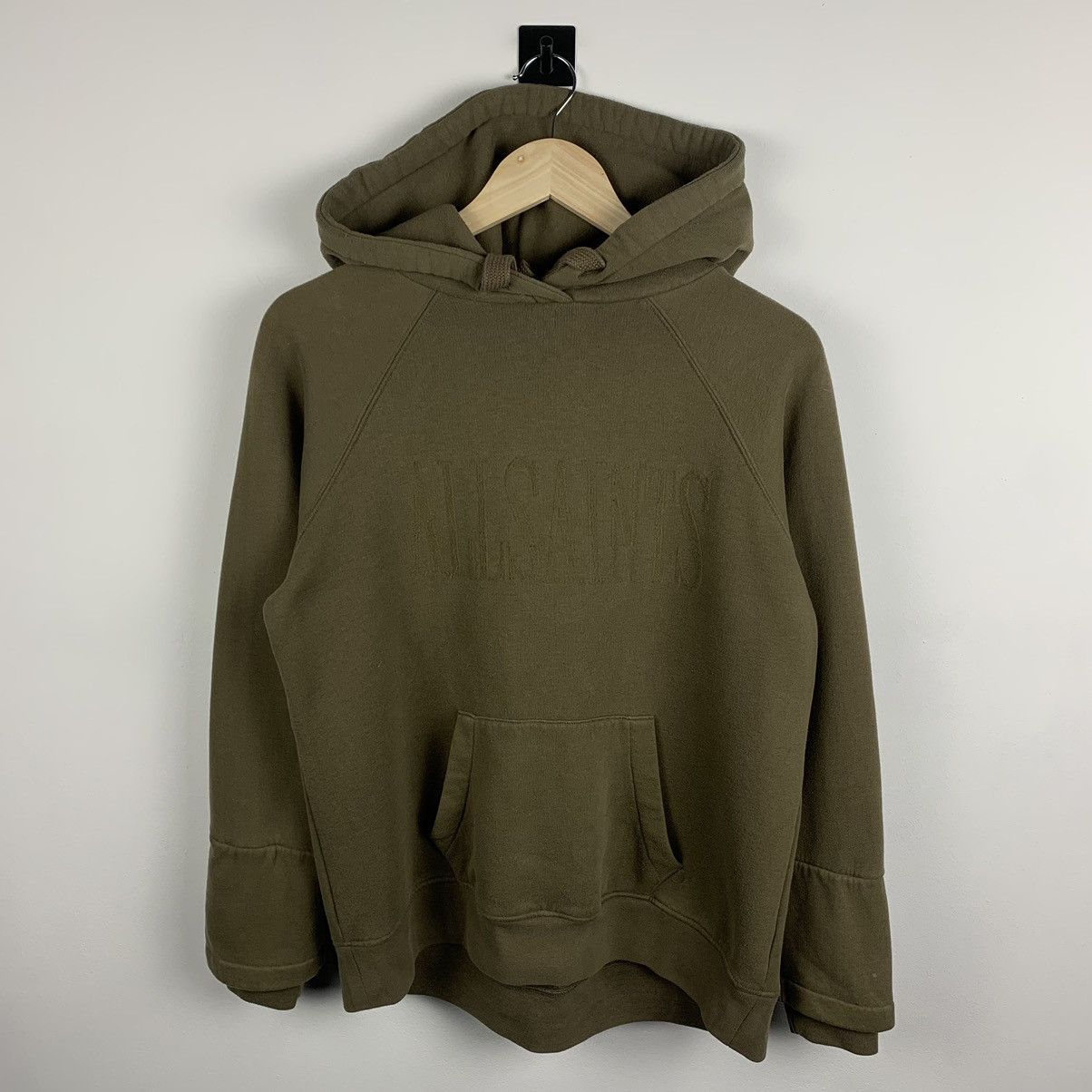 Allsaints Allsaints Big Logo Hoodie Khaki Green Designer Luxury Size XS / US 0-2 / IT 36-38 - 1 Thumbnail