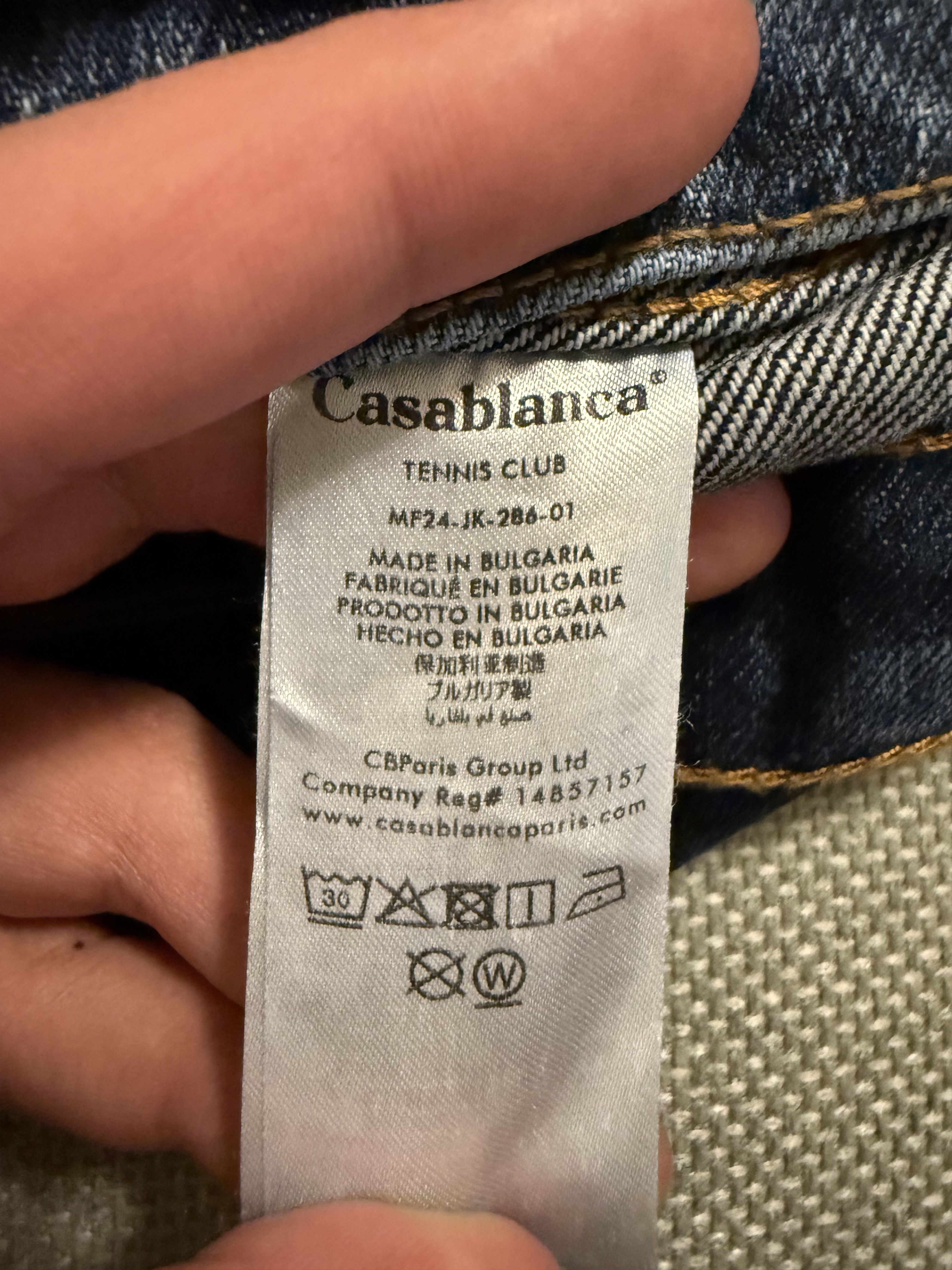 Casablanca *MSG TO OFFER* Casablanca Denim Jacket Laser Monogram Size US S / EU 44-46 / 1 - 5 Thumbnail