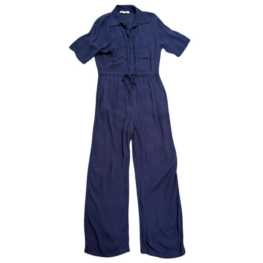 THAKOON Thakoon x RTR Short Sleeve Jumpsuit in Navy, Size US 2 Size 26" / US 2 / IT 38 - 4 Thumbnail