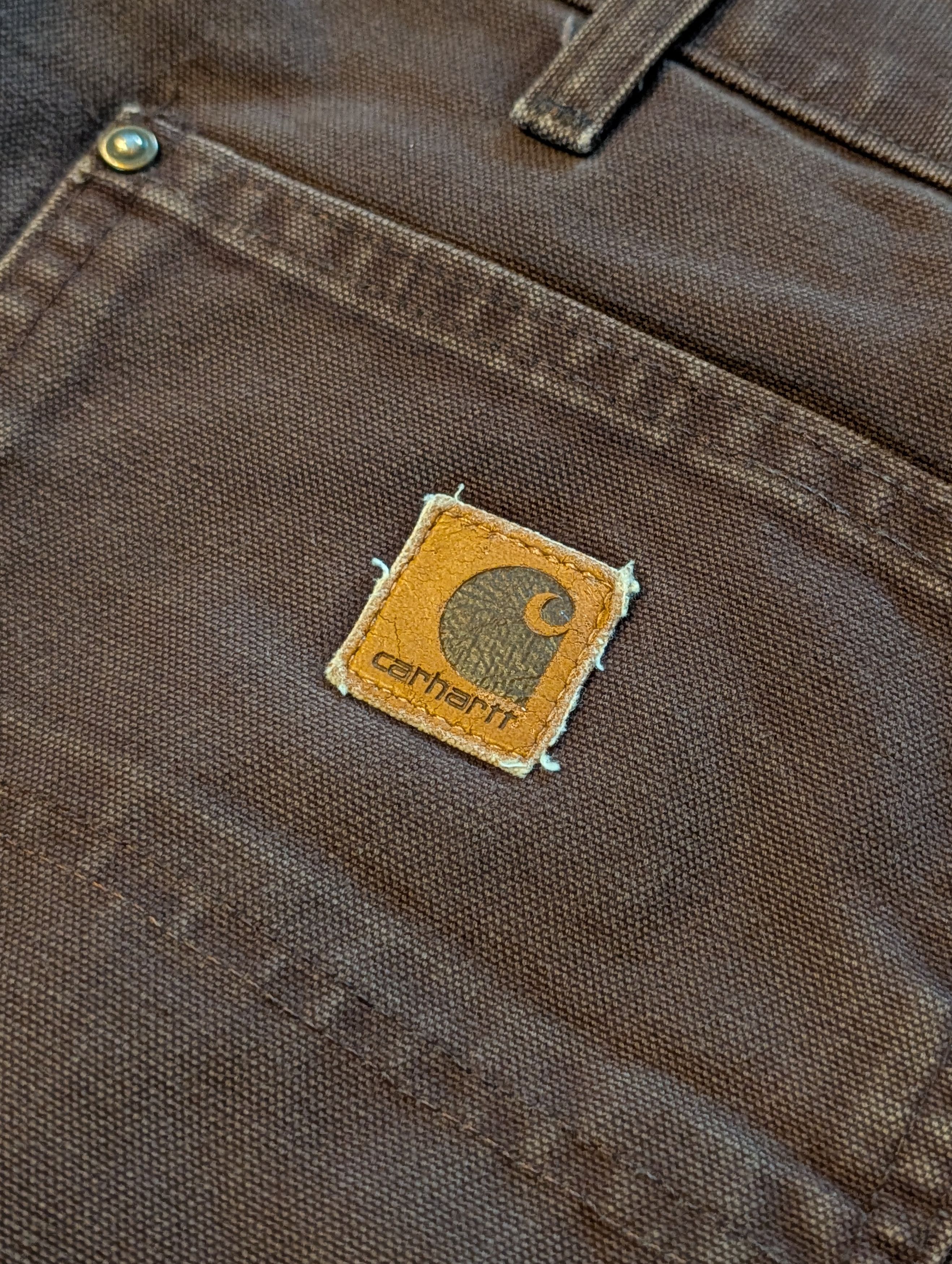 Carhartt Carhartt B136 DKB Double Knee Work Pants Brown 38x32 Size US 38 / EU 54 - 2 Thumbnail