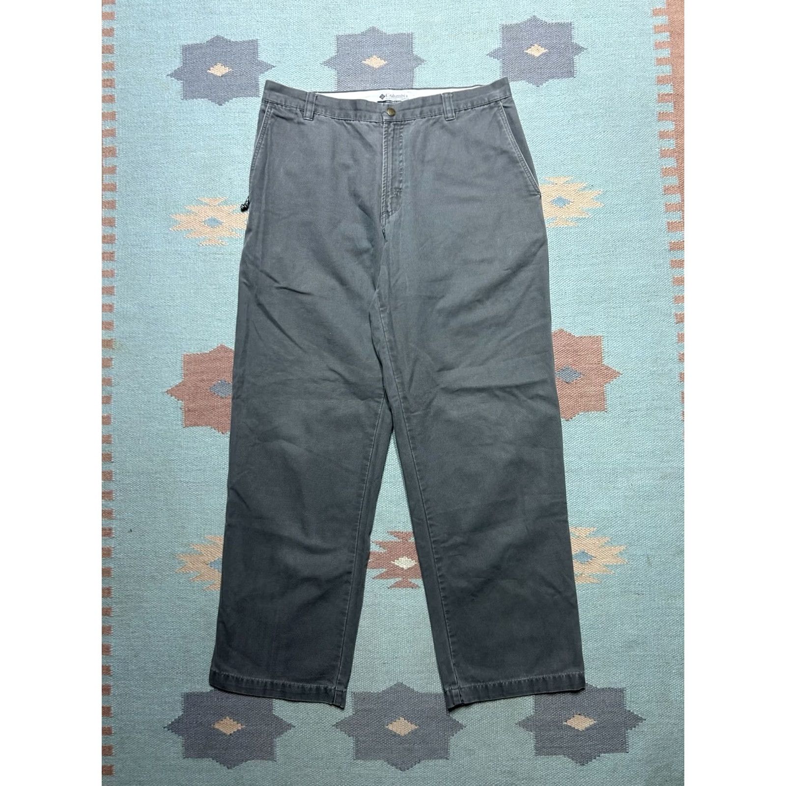 Vintage Columbia Pants Canvas Carpenter Gray 34x30 Mens Outdoor Hiking Fishing Size US 34 / EU 50 - 5 Thumbnail