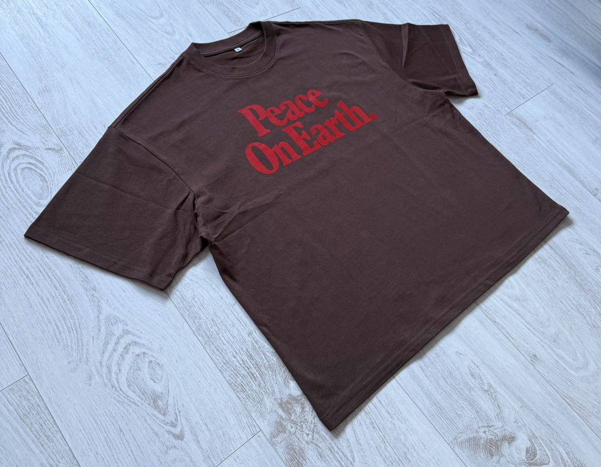 Other Peace On Earth T-Shirt Boxy Retro Vintage Custom Brown M Size US M / EU 48-50 / 2 - 3 Thumbnail
