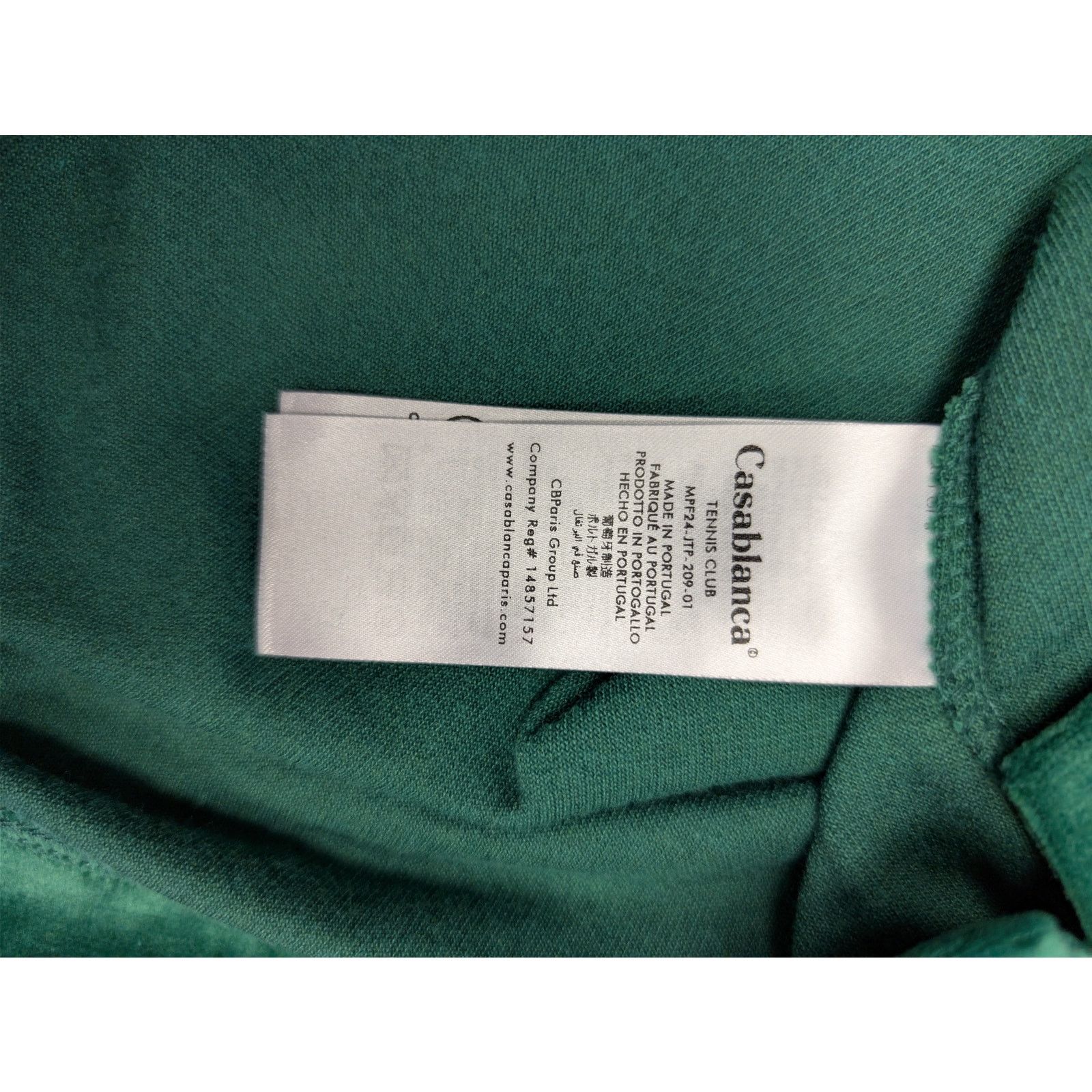 Casablanca o1rshd1 CC20 Men's Short Sleeved Velour Shirt in Evergreen Size US S / EU 44-46 / 1 - 18 Thumbnail