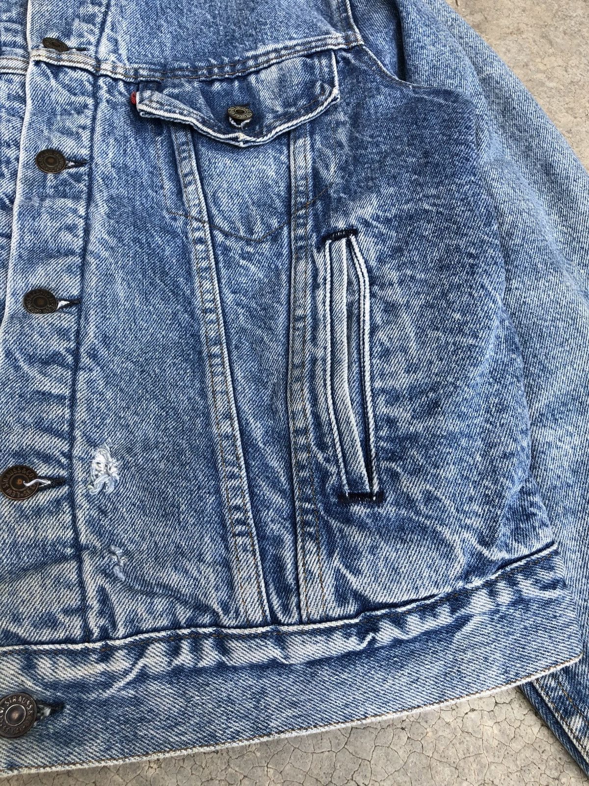 Levi's Vintage 80s 70s Levi’s Blanket Lined Denim Jacket Distressed Size US L / EU 52-54 / 3 - 17 Thumbnail