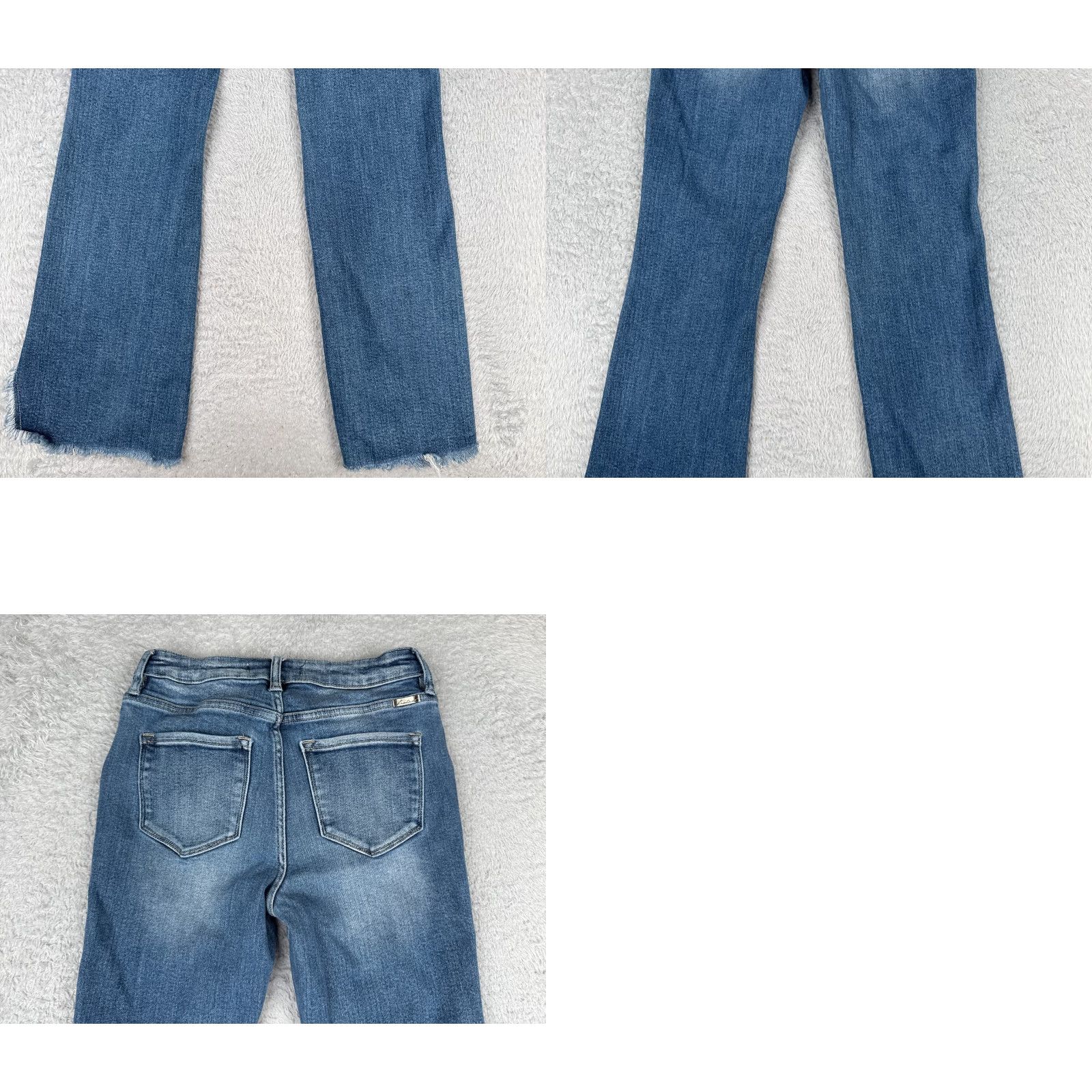 Vintage Kancan Jeans Jeans KanCan Blue Denim Bootcut Mid Rise 26x30 Distressed Stretch Women Regular 7 Pants Size 28" / US 6 / IT 42 - 10 Thumbnail