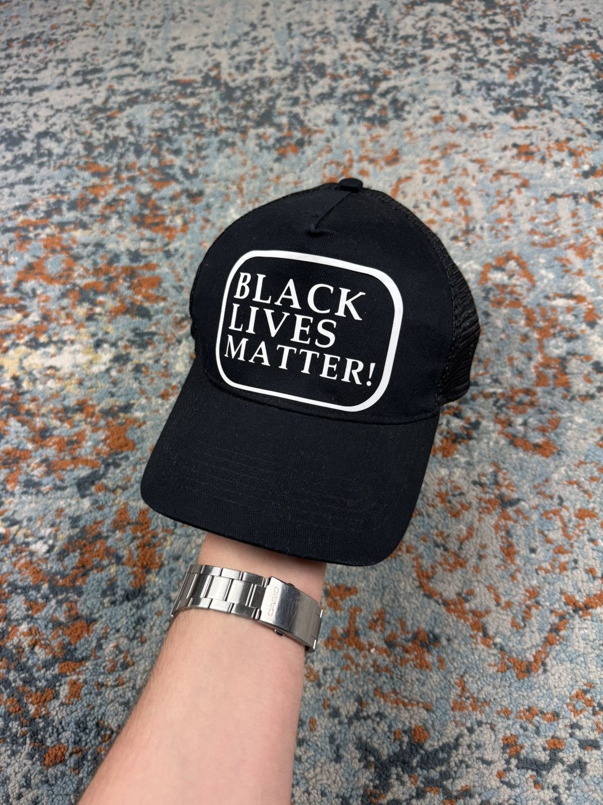 Other × Vintage Vintage y2k Black Lives Matter trucker hat stop racism Size ONE SIZE - 1 Thumbnail