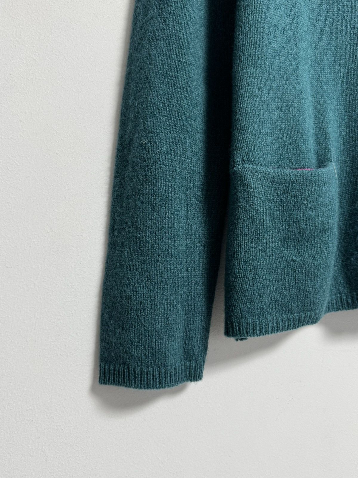Gudrun Sjoden Gudrun Sjoden Cardigan Knit Sweater Wool Green Pink Pocket M Size M / US 6-8 / IT 42-44 - 6 Thumbnail