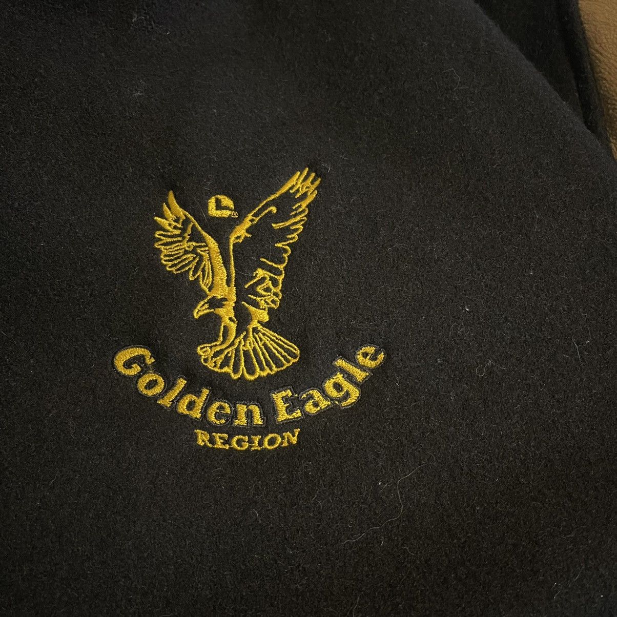 Other Vintage 90s Identity Golden Eagle Jacket Men L Wool Leather Size US L / EU 52-54 / 3 - 11 Thumbnail